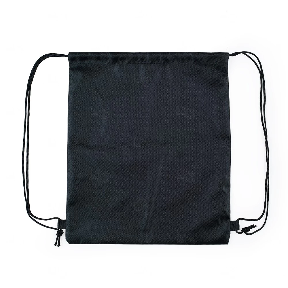 Mochila Saco em Poliéster Personalizada - 40,5 x 33,8 cm Preto