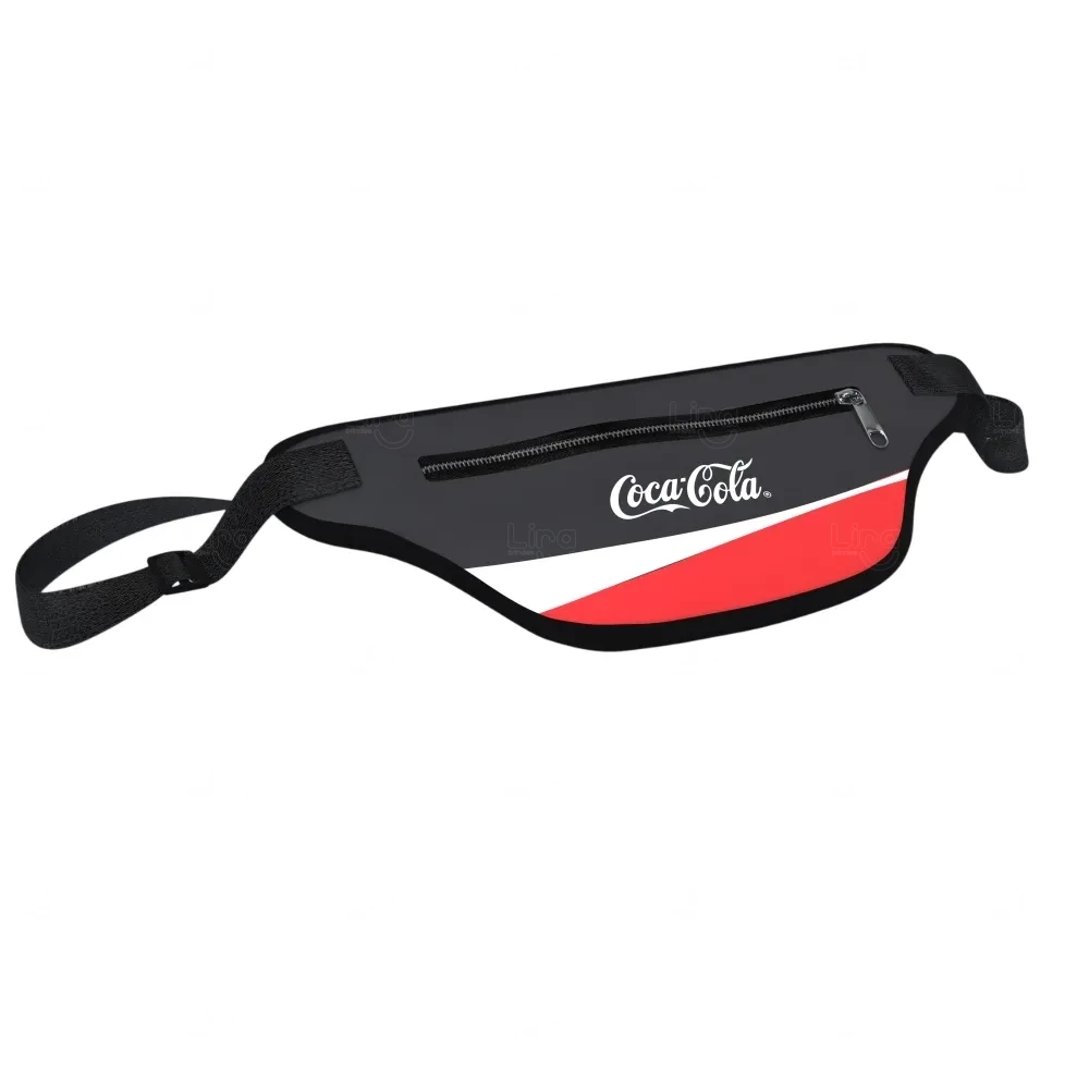 Pochete em Neoprene Personalizada - 33 x 13 cm Preto