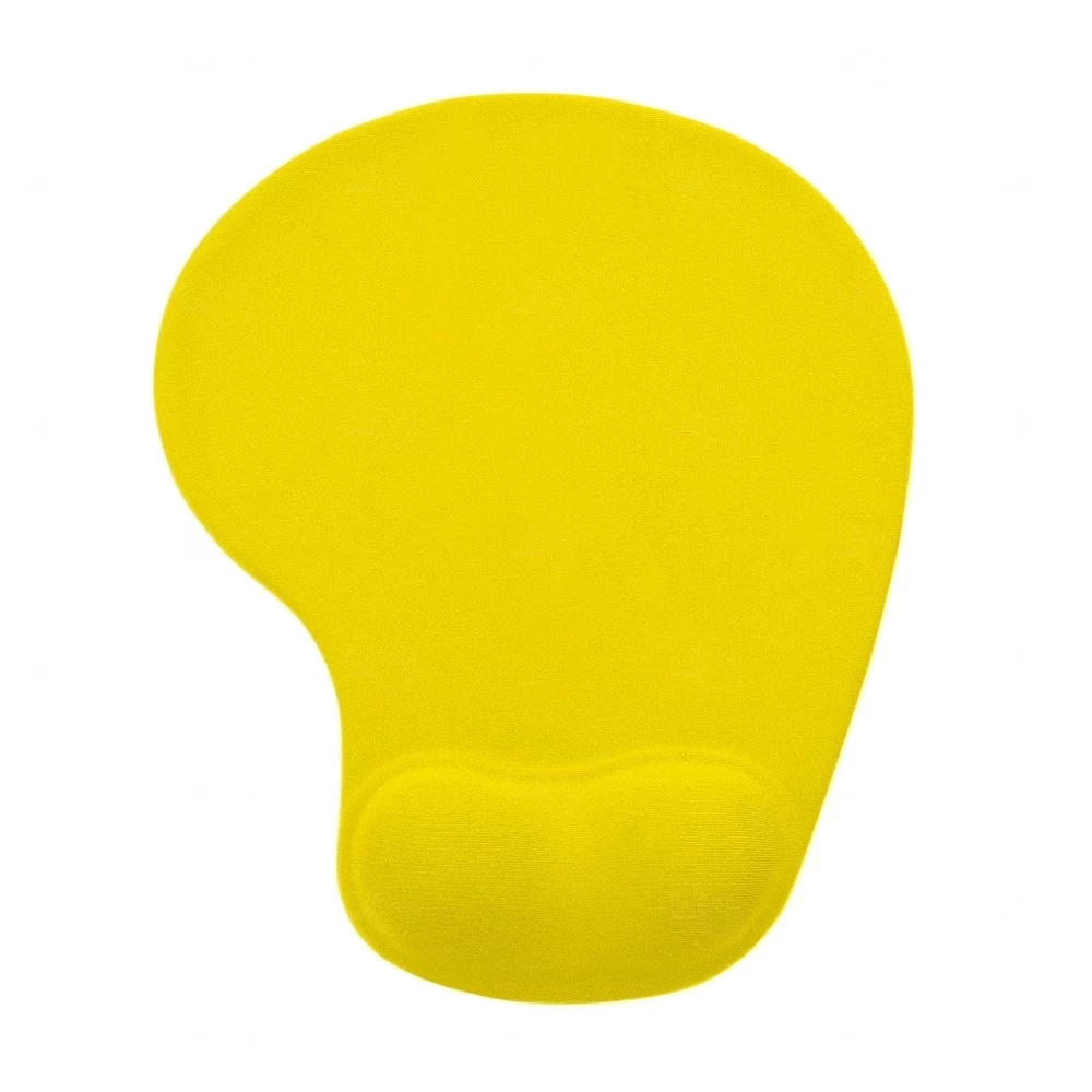 Mouse Pad com Apoio em Silicone Personalizado Amarelo