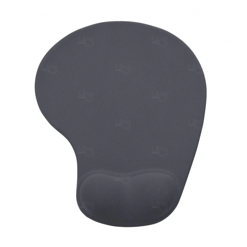 Mouse Pad com Apoio em Silicone Personalizado Cinza