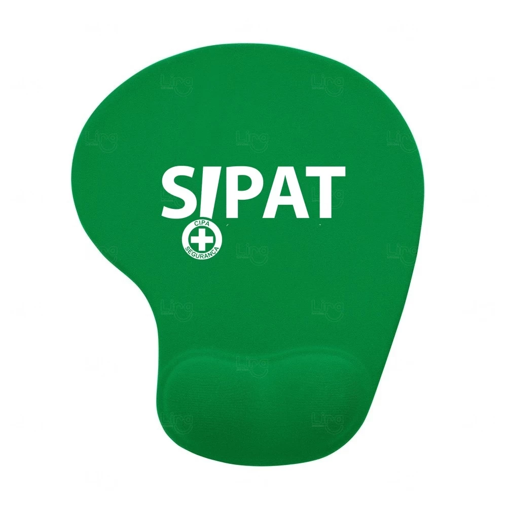 Mouse Pad com Apoio em Silicone Personalizado Verde