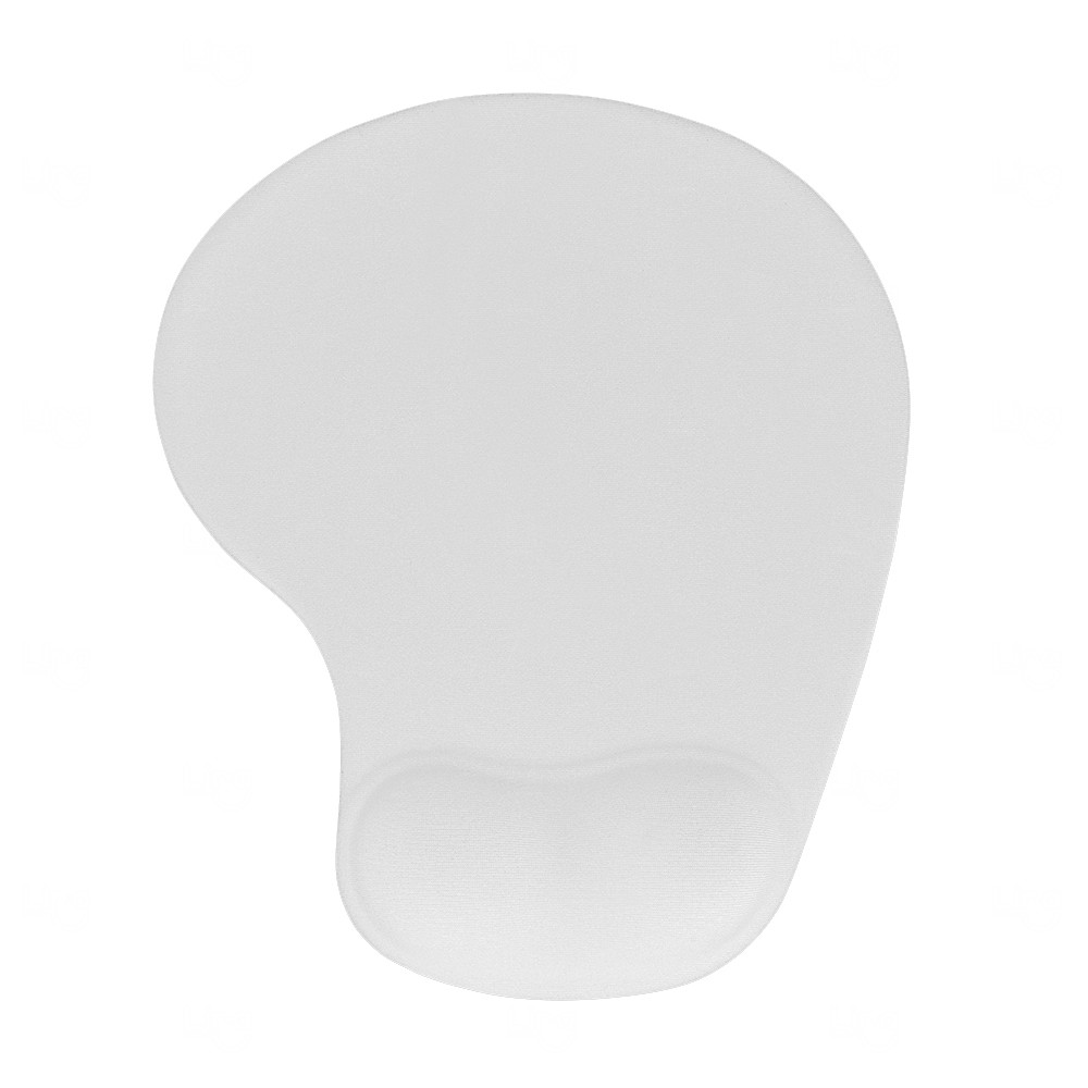 Mouse Pad com Apoio em Silicone Personalizado Branco