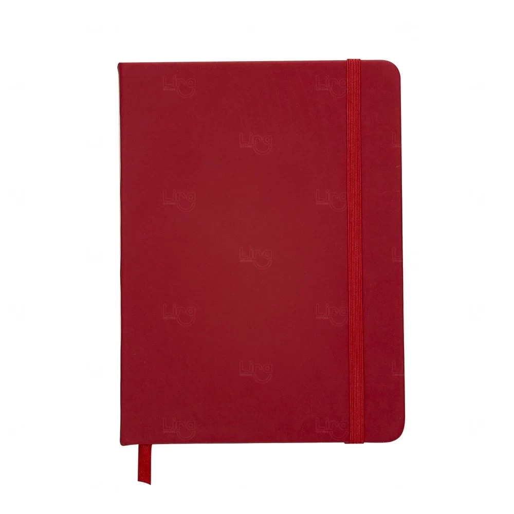 Moleskine Emborrachado Personalizado - 18,1 x 13,1 cm Vermelho