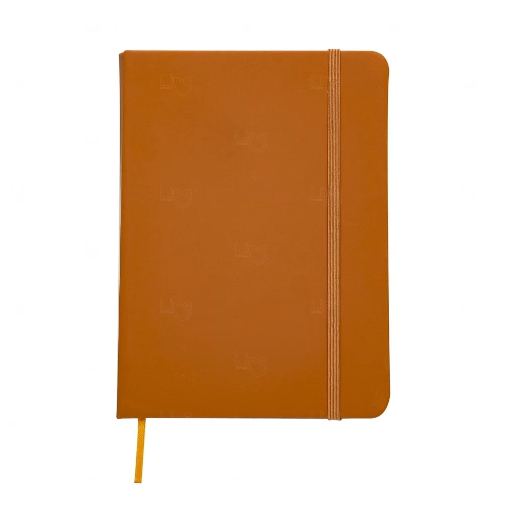 Moleskine Emborrachado Personalizado - 18,1 x 13,1 cm Laranja
