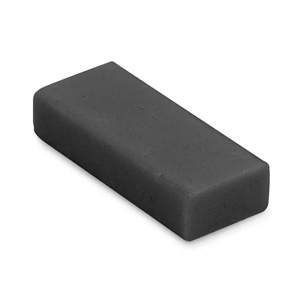 Borracha Personalizada Retangular Preto