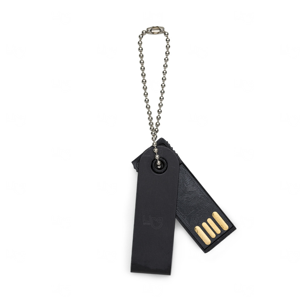 Mini Pen Drive com Corrente Personalizado - 4GB a 64GB 