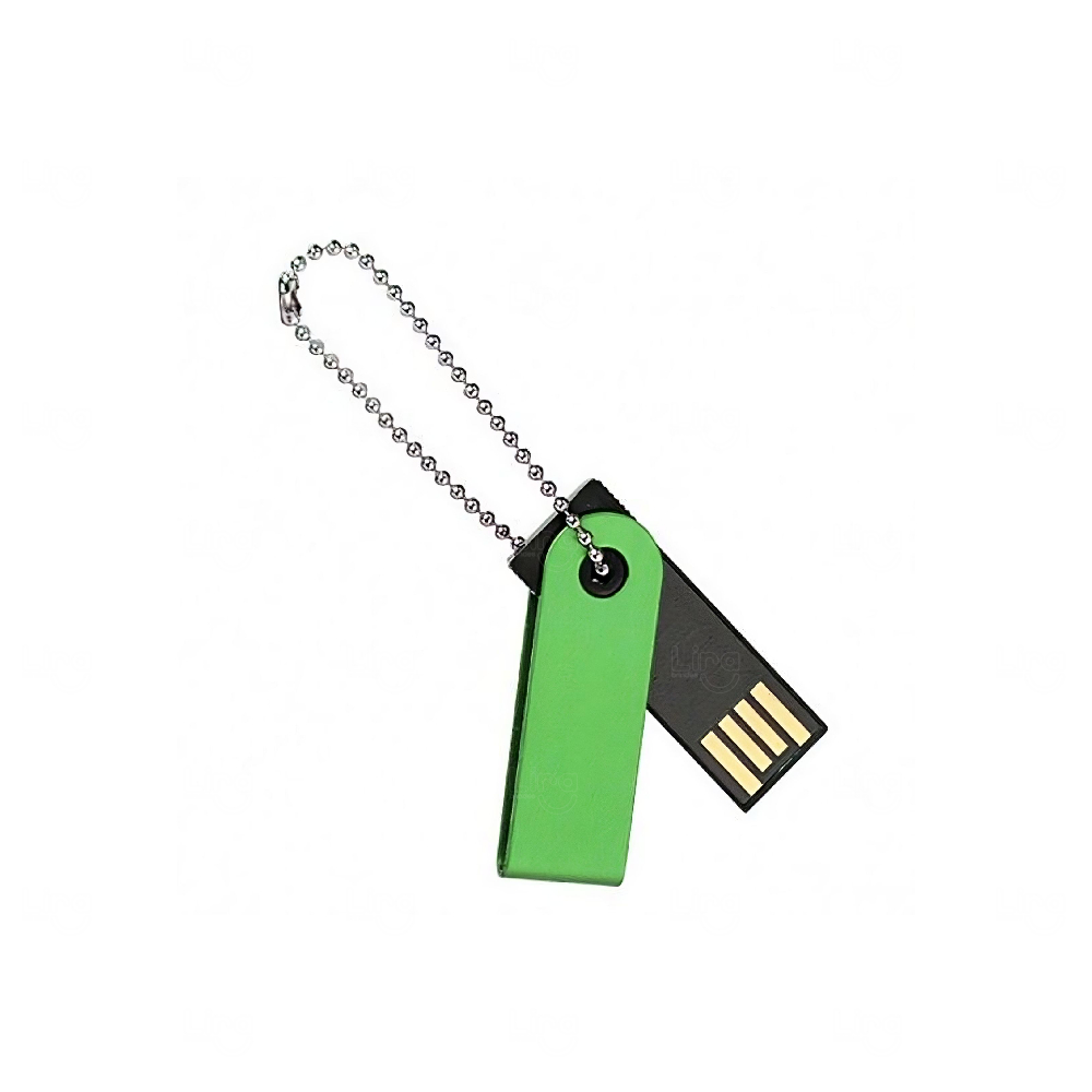 Mini Pen Drive com Corrente Personalizado - 4GB a 64GB 