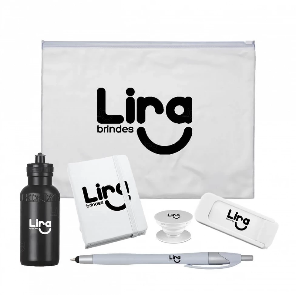 Kit Boas-Vindas Personalizado - 6 Peças Branco