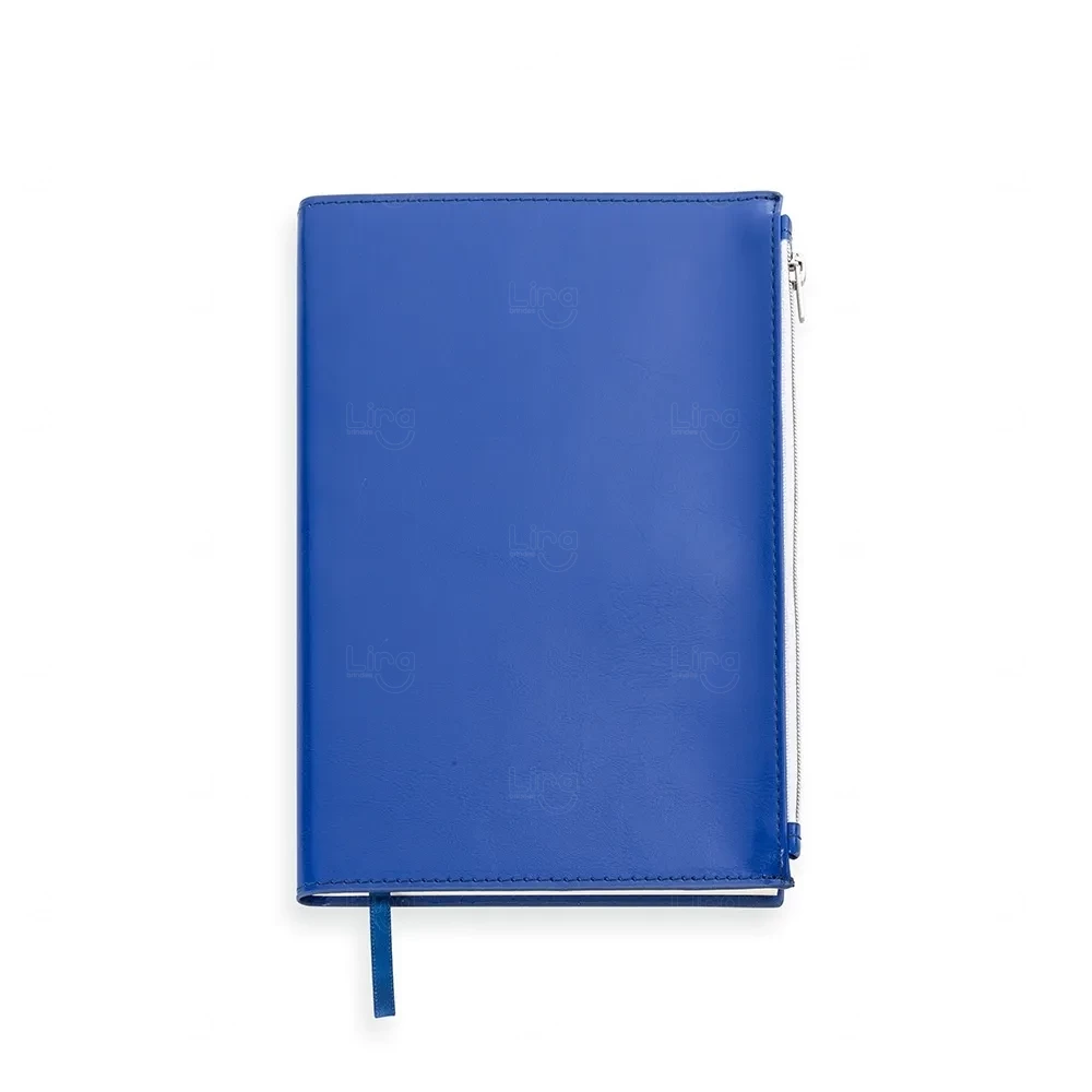 Moleskine A5 com Bolso e Zíper Personalizado - 21,6 x 14,3 cm 