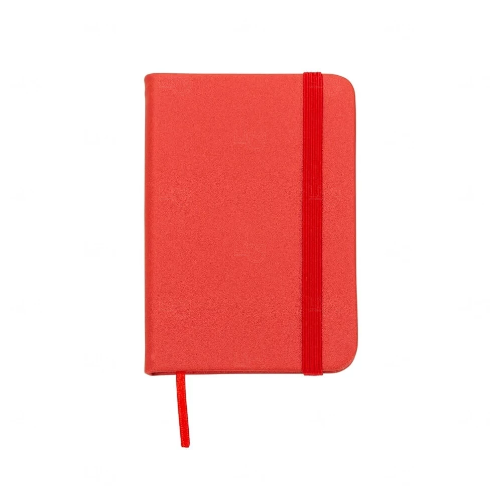 Mini Moleskine Personalizado - 10,3 x 7,4 cm Vermelho