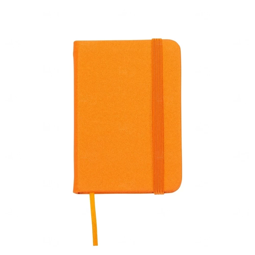 Mini Moleskine Personalizado - 10,3 x 7,4 cm Laranja