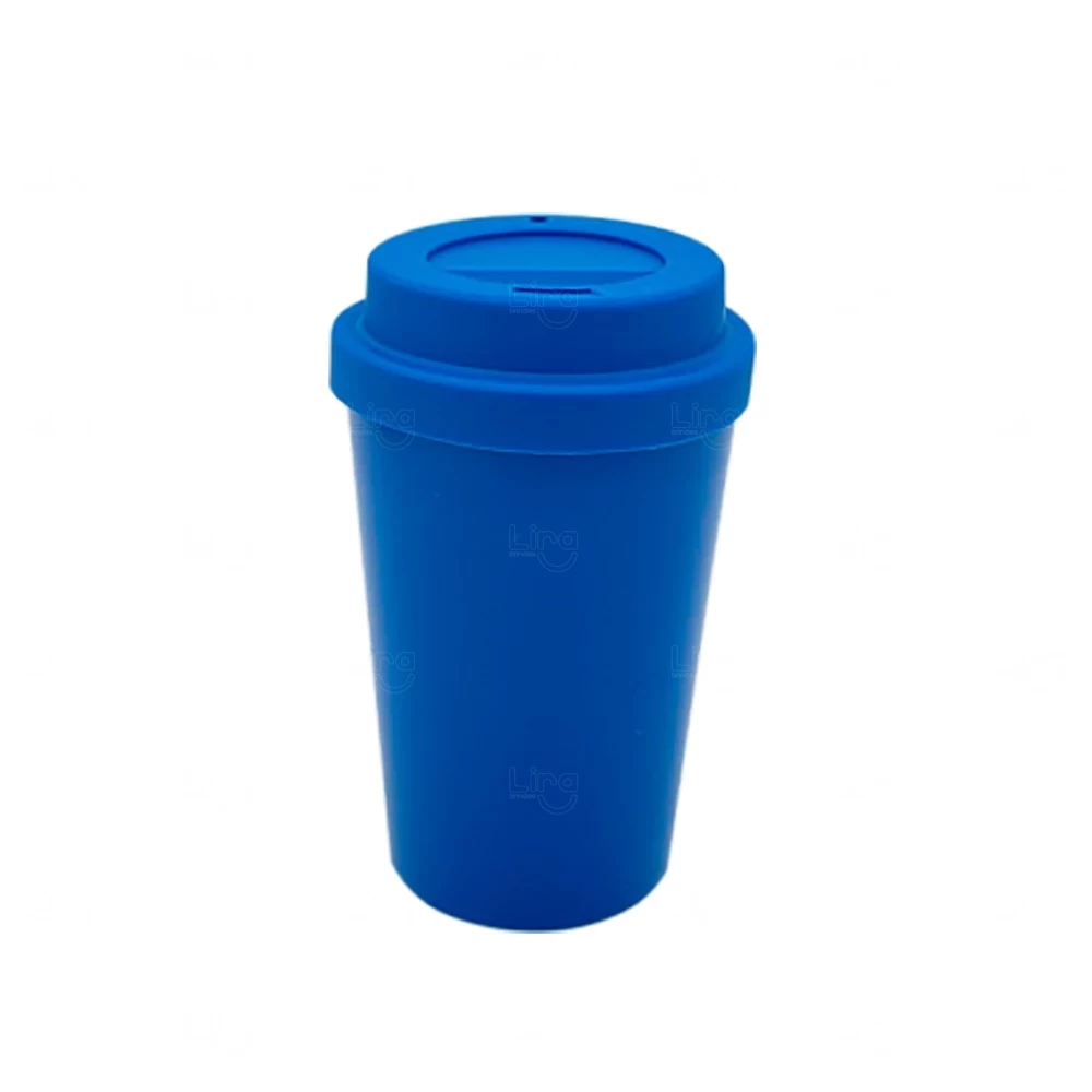 Copo com Tampa Reutilizável Personalizado - 400ml 