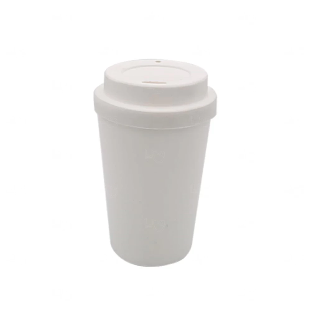 Copo com Tampa Reutilizável Personalizado - 400ml 