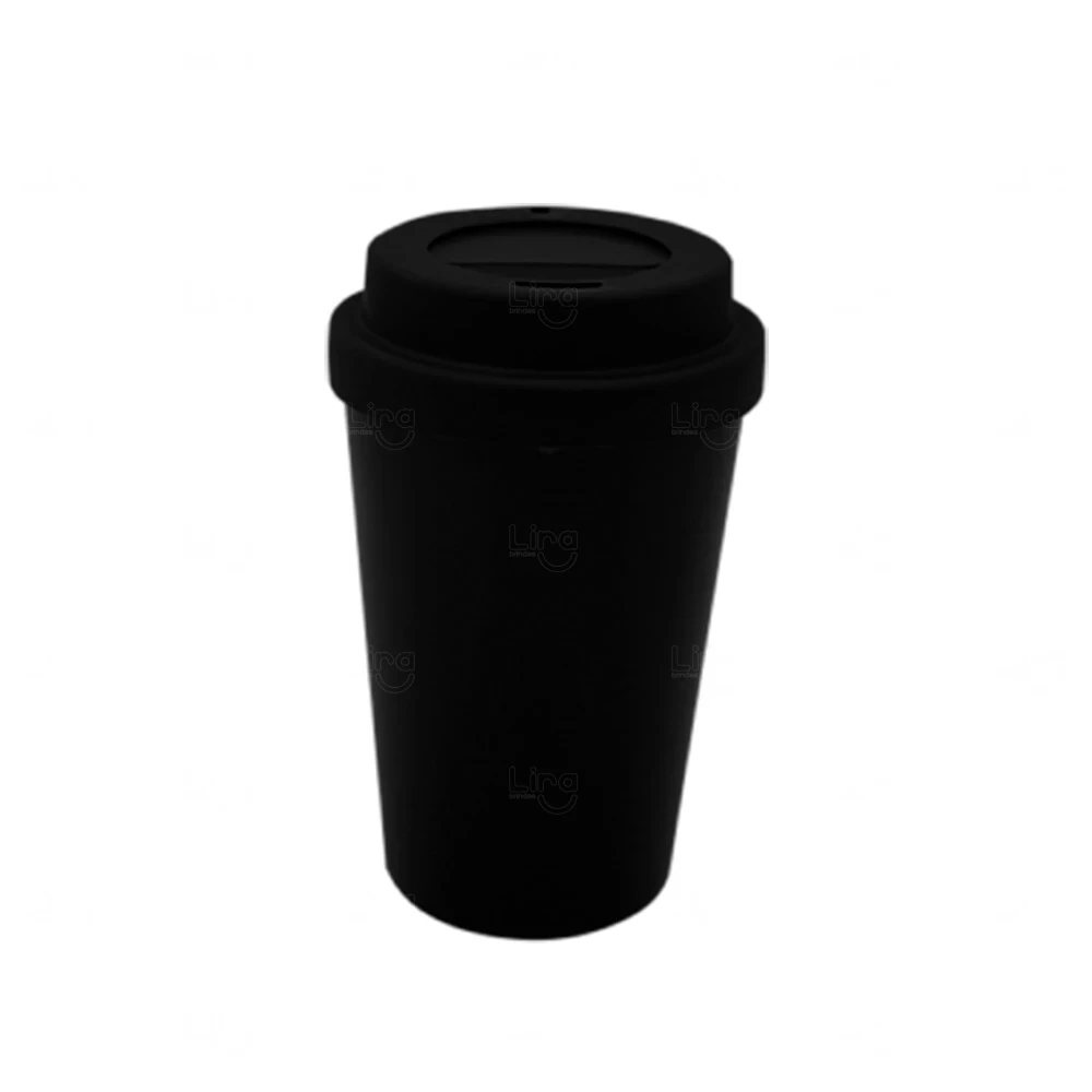 Copo com Tampa Reutilizável Personalizado - 400ml 