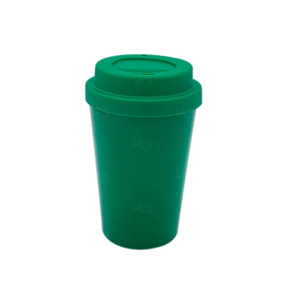 Copo com Tampa Reutilizável Personalizado - 400ml 
