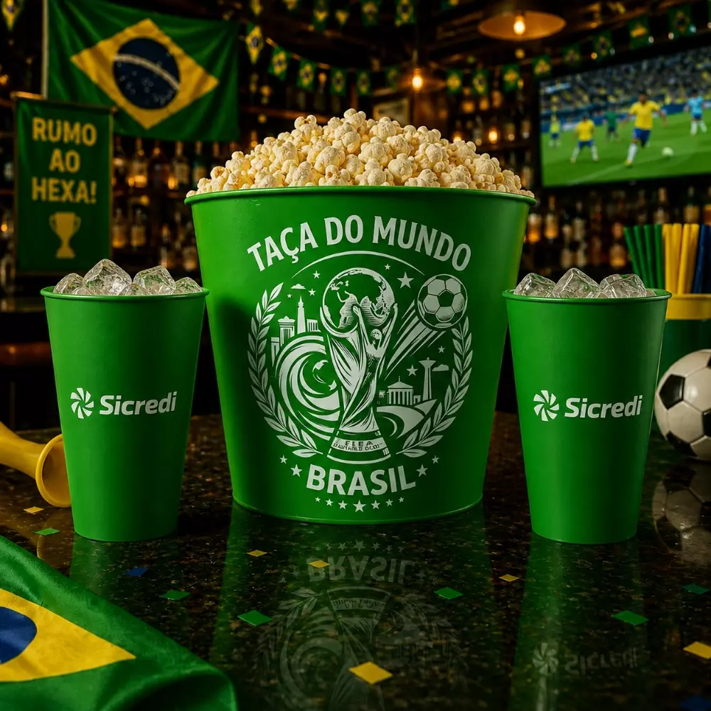 Kit Cinema Pipoca Personalizado - 3 Peças 