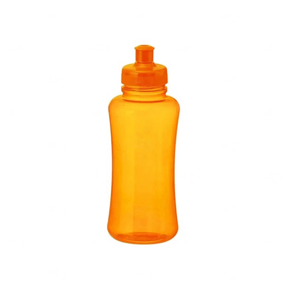 Squeeze Plástico em PVC 550ml Personalizado Laranja