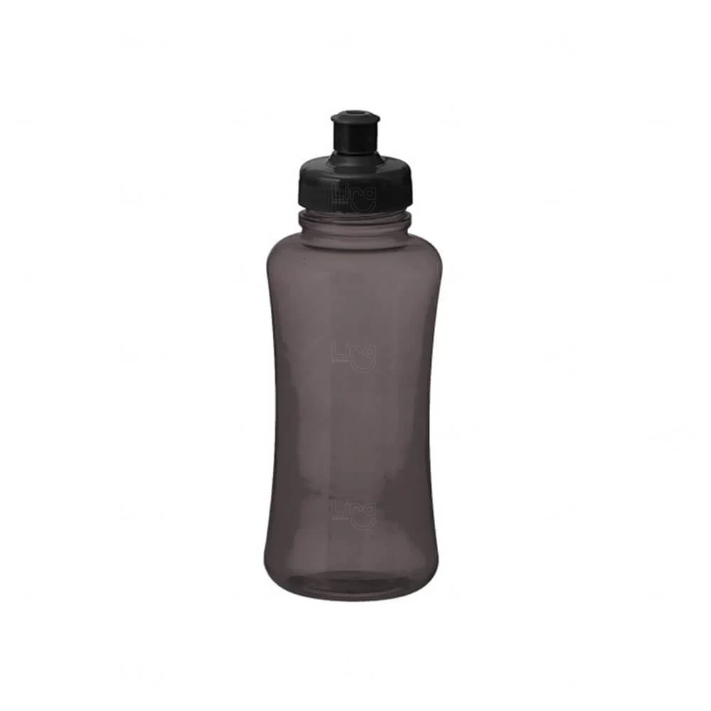 Squeeze Plástico em PVC 550ml Personalizado Preto
