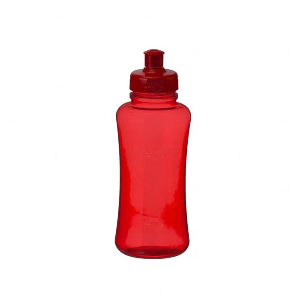 Squeeze Plástico em PVC 550ml Personalizado Vermelho