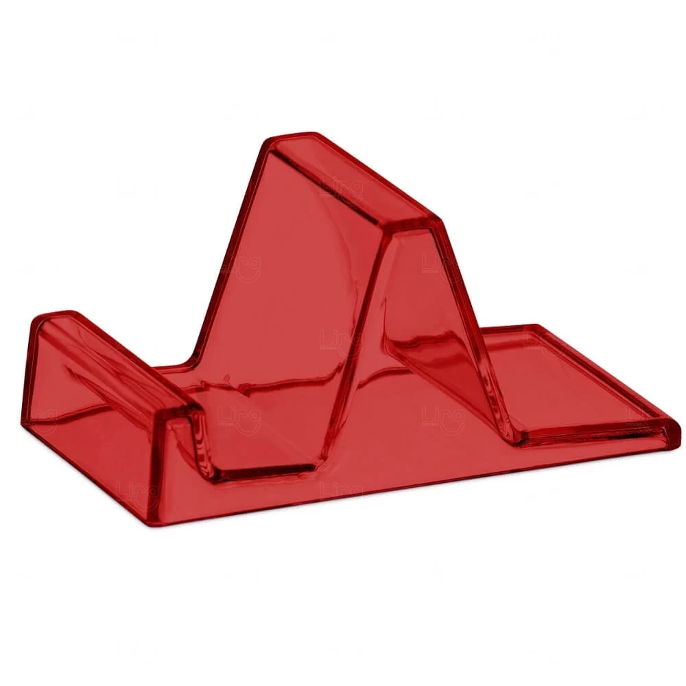 Suporte para Celular em Acrílico Personalizado Vermelho
