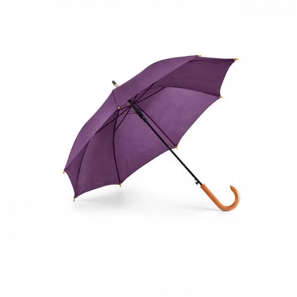 Guarda-Chuva Automático com Pega em Madeira Personalizado 