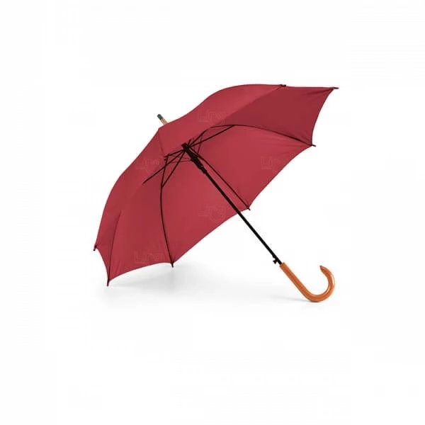 Guarda-Chuva Automático com Pega em Madeira Personalizado 