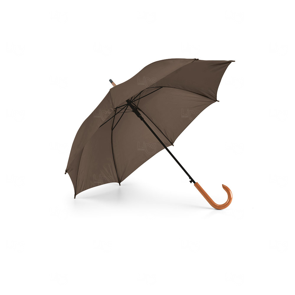 Guarda-Chuva Automático com Pega em Madeira Personalizado 