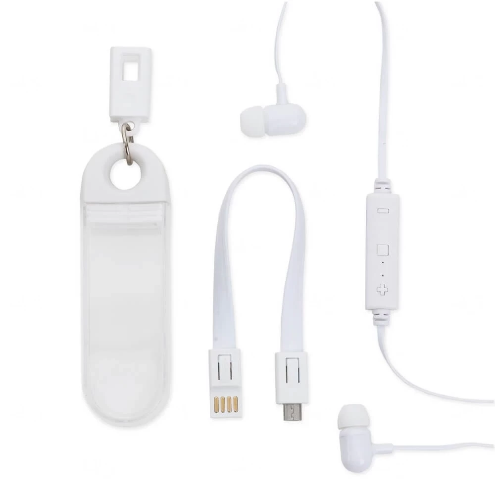 Fone de Ouvido Intra-auricular Bluetooth com Estojo Personalizado 