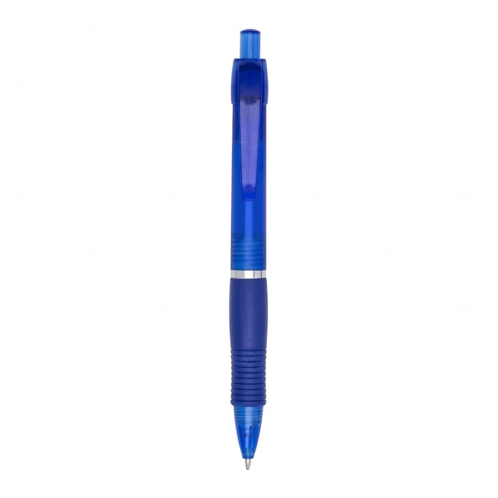 Caneta Plástica com Grip Emborrachado Personalizada 