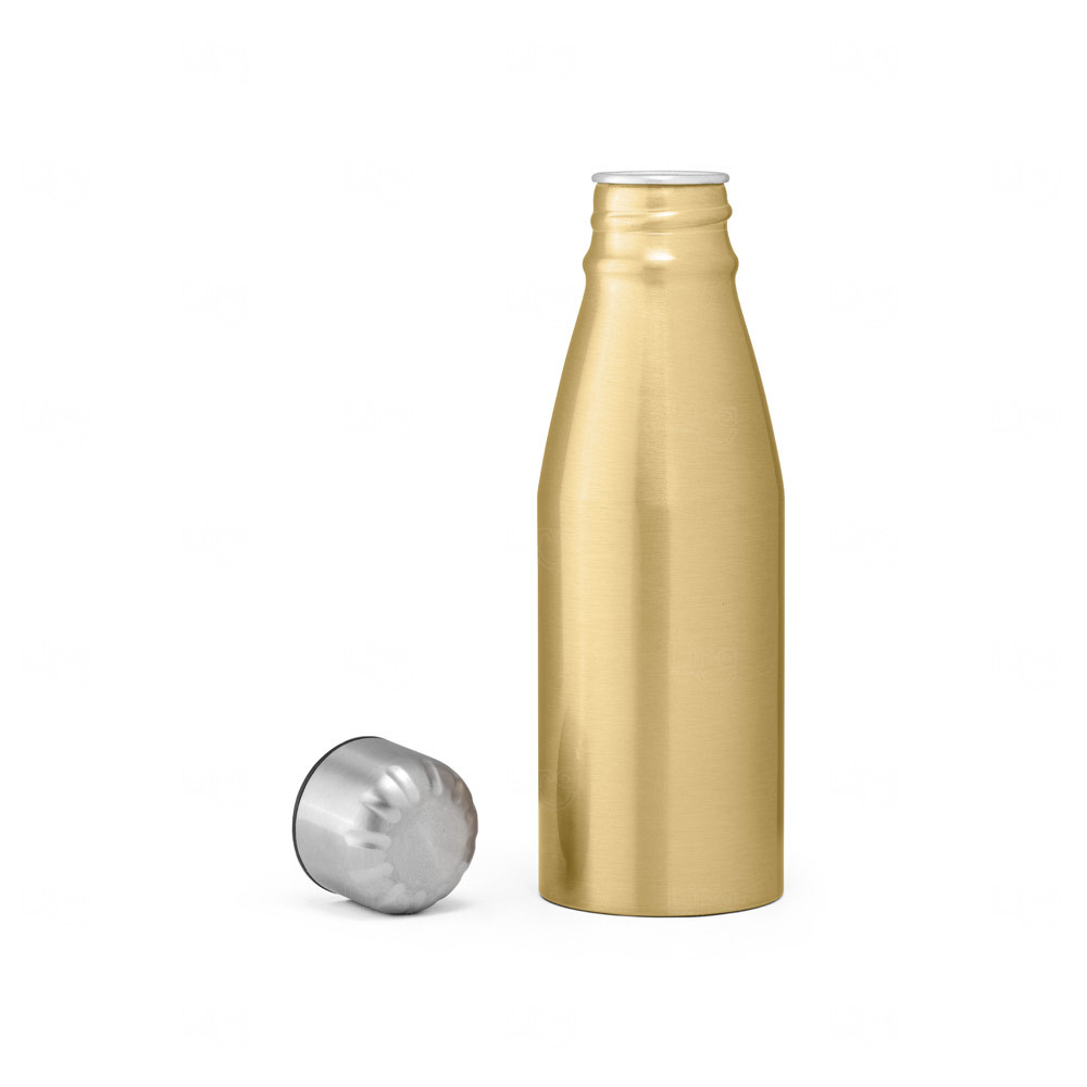Garrafa de Alumínio 500ml com Tampa Inox Personalizada 