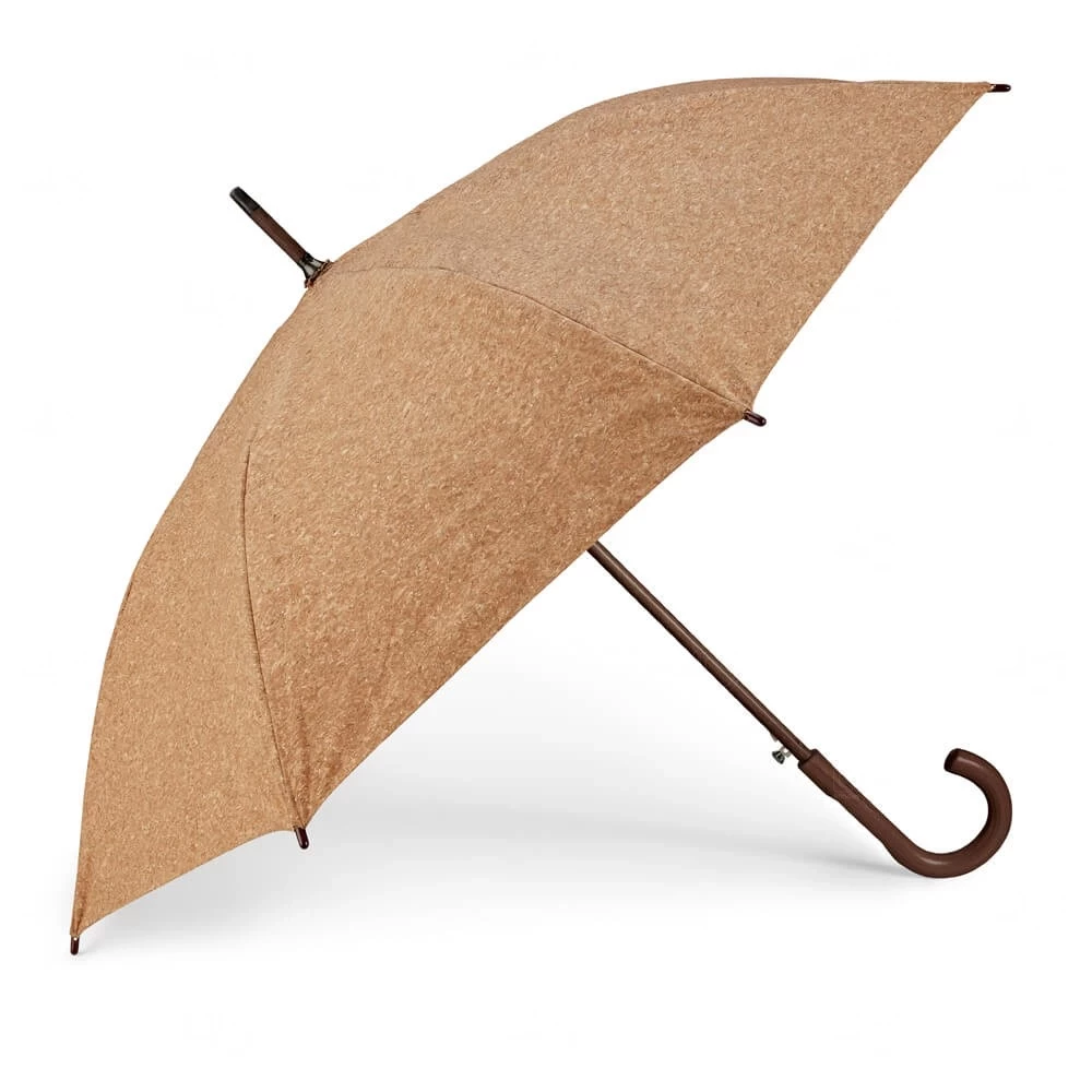 Guarda-Chuva Ecológico em Cortiça e Madeira Personalizado Natural
