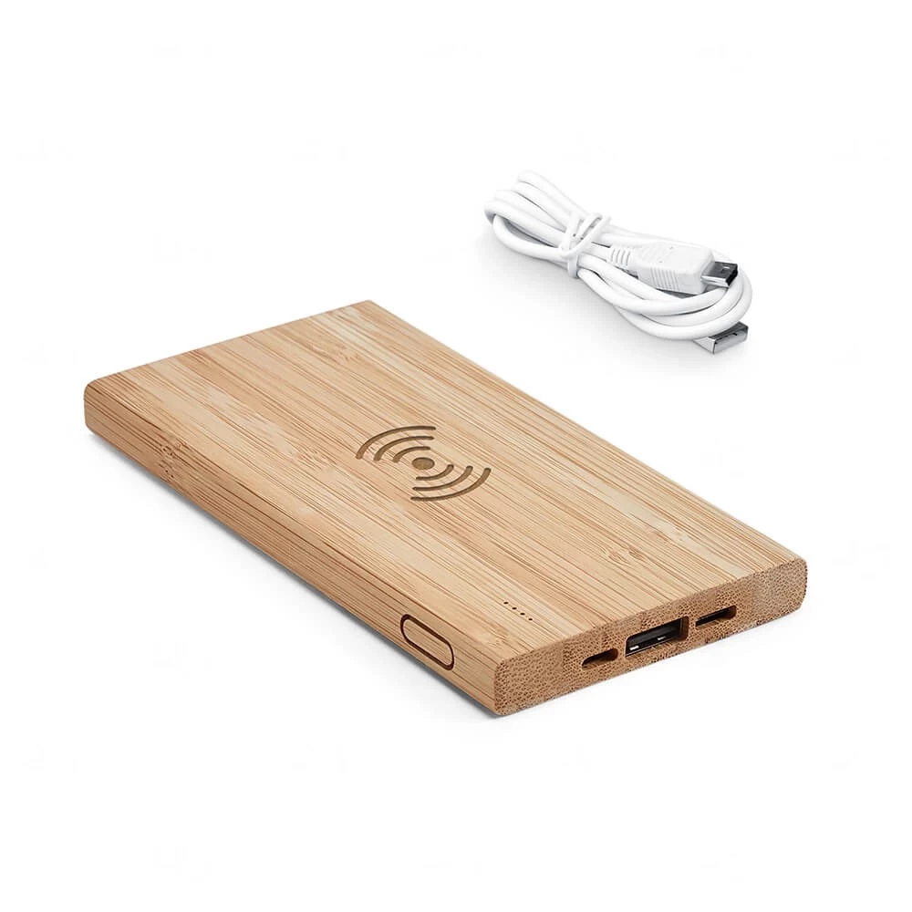 Bateria em Bambu Wireless 5.000 mAh Personalizada 
