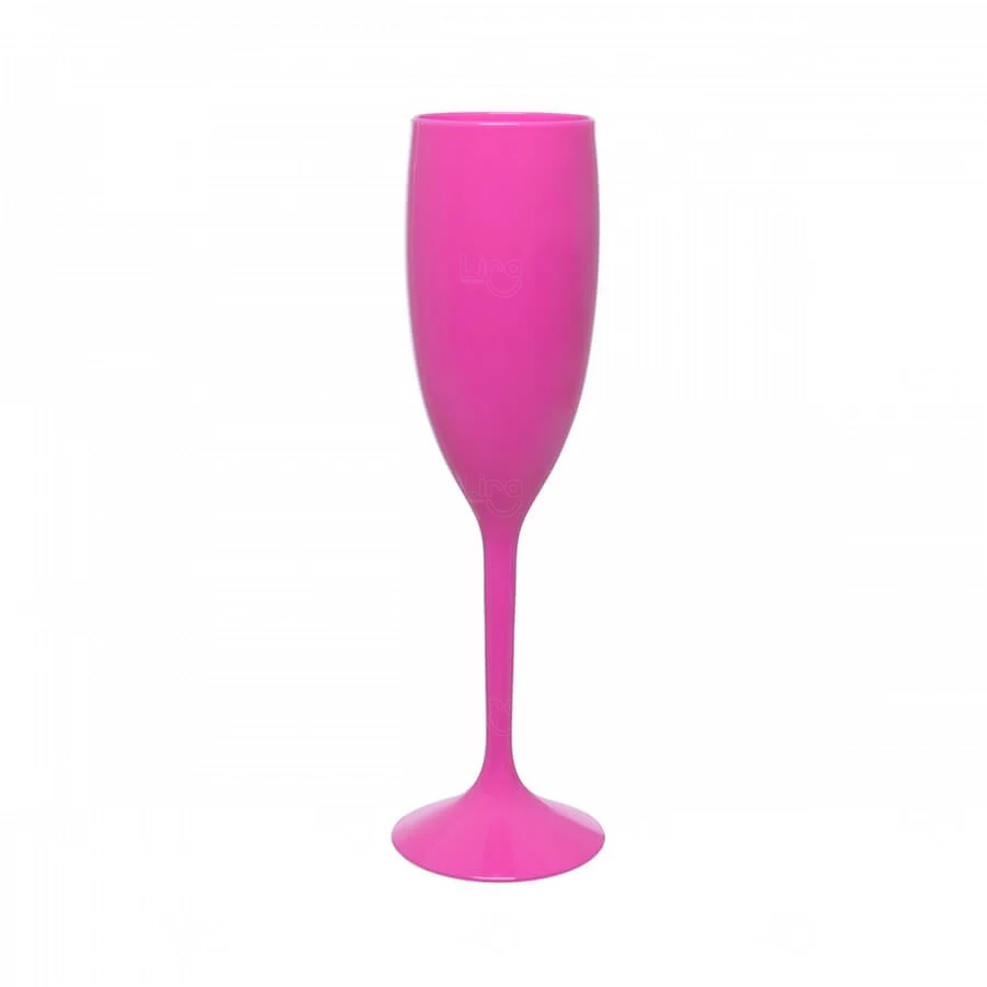 Taça de Champagne 160ml em Plástico Cristal Personalizada 