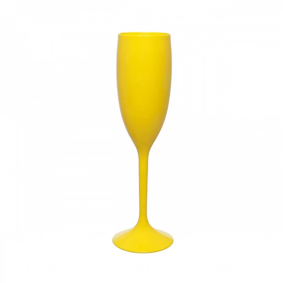 Taça de Champagne 160ml em Plástico Cristal Personalizada 