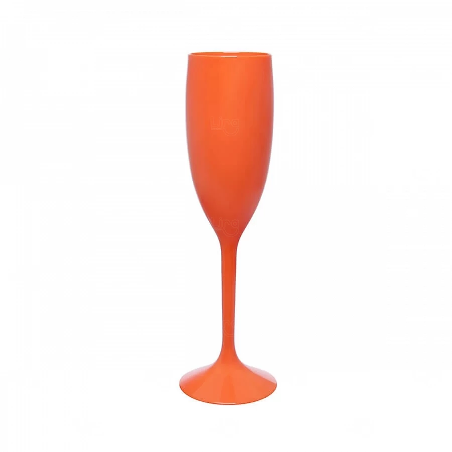 Taça de Champagne 160ml em Plástico Cristal Personalizada 