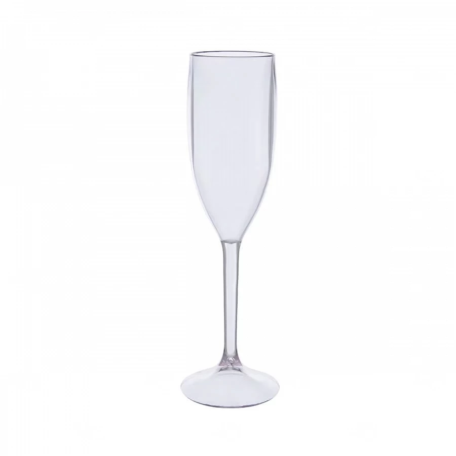 Taça de Champagne 160ml em Plástico Cristal Personalizada 