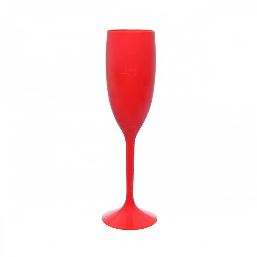 Taça de Champagne 160ml em Plástico Cristal Personalizada 