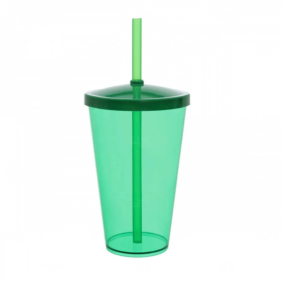 Copo Personalizado Liso (Leitoso ou Cristal) - 550ml Verde