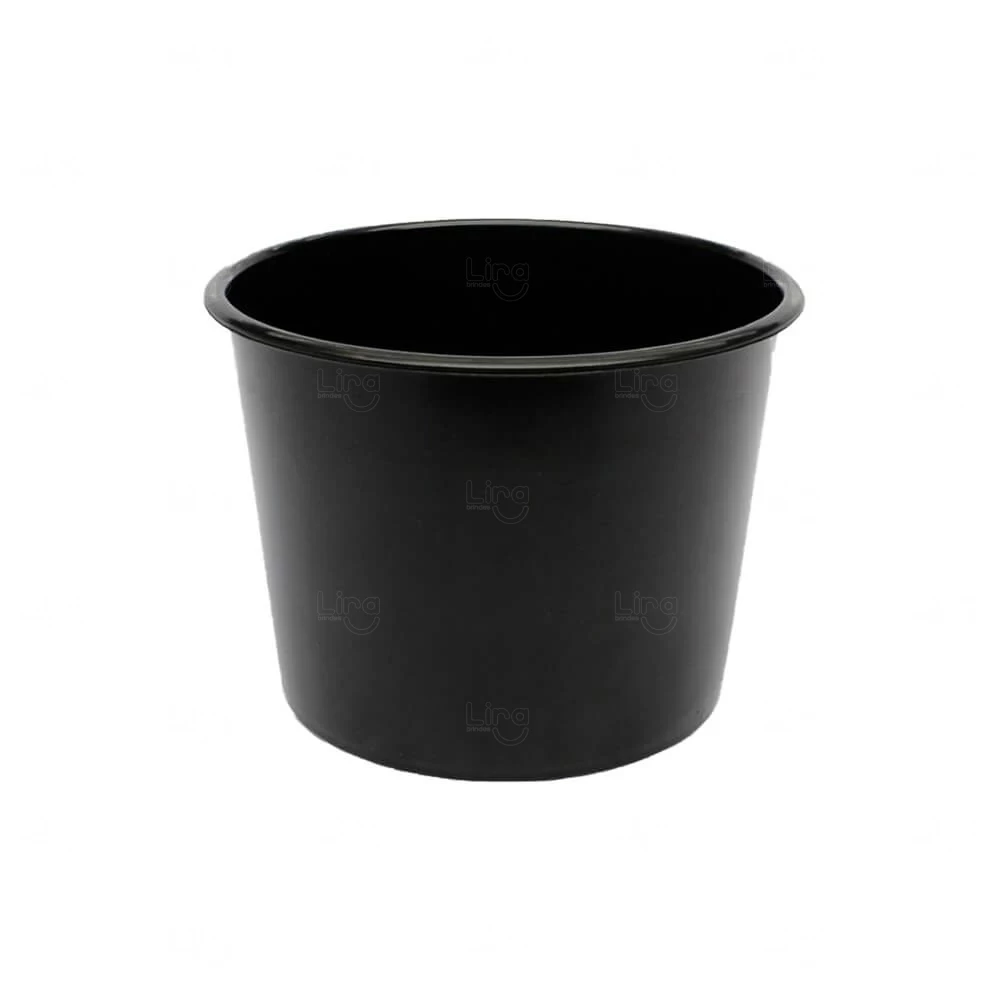 Balde de Pipoca 1,5L Personalizado Preto