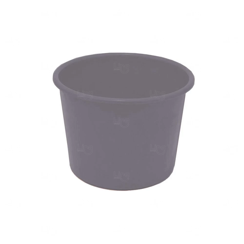 Balde de Pipoca 1,5L Personalizado Cinza