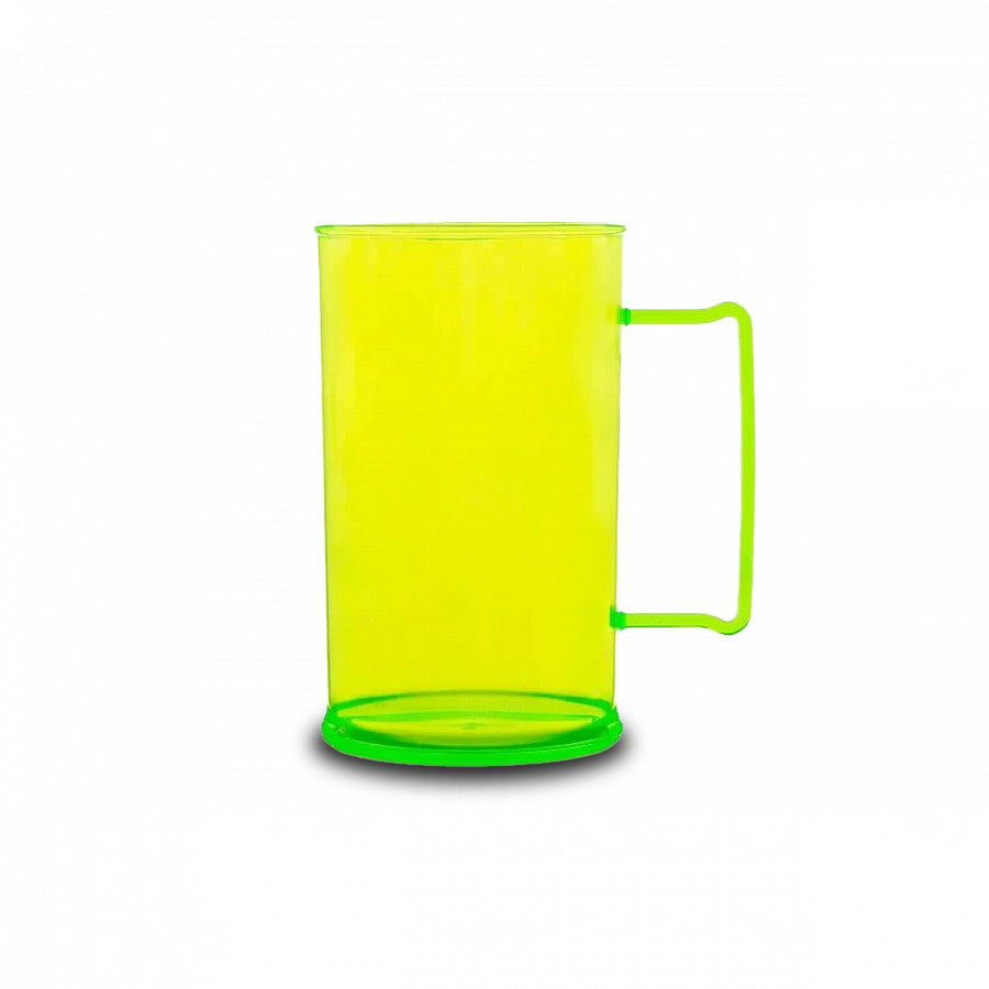 Caneca de Chopp 500ml em PS Cristal Personalizada Verde Claro