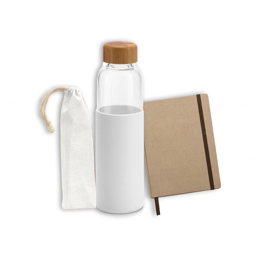 Kit Boas-Vindas Sustentável Personalizado - 3 Peças 