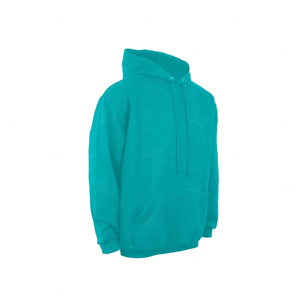 Moletom Canguru Personalizado Azul Claro