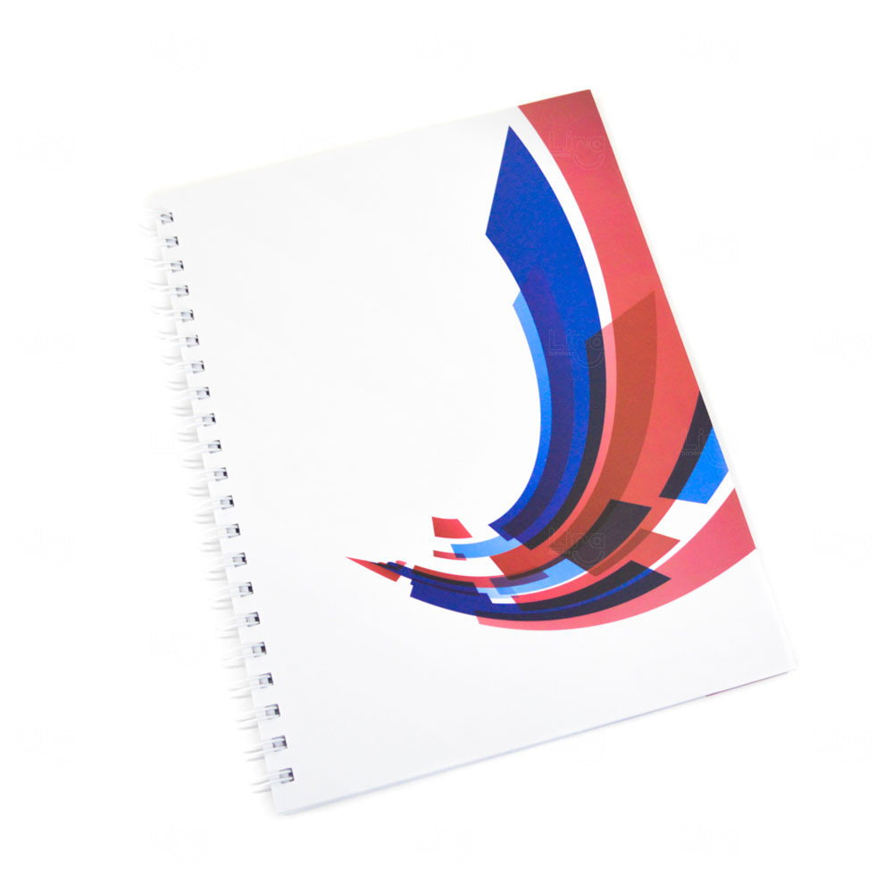 Caderno confeccionado do zero 100%  Personalizado - 28 x 21cm Branco