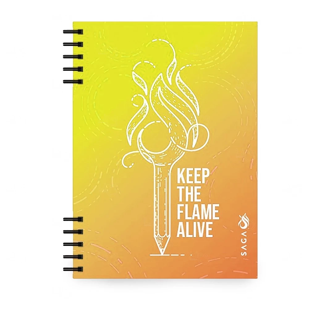 Caderno 100% Personalizado Capa Dura - 24 x 18cm Amarelo