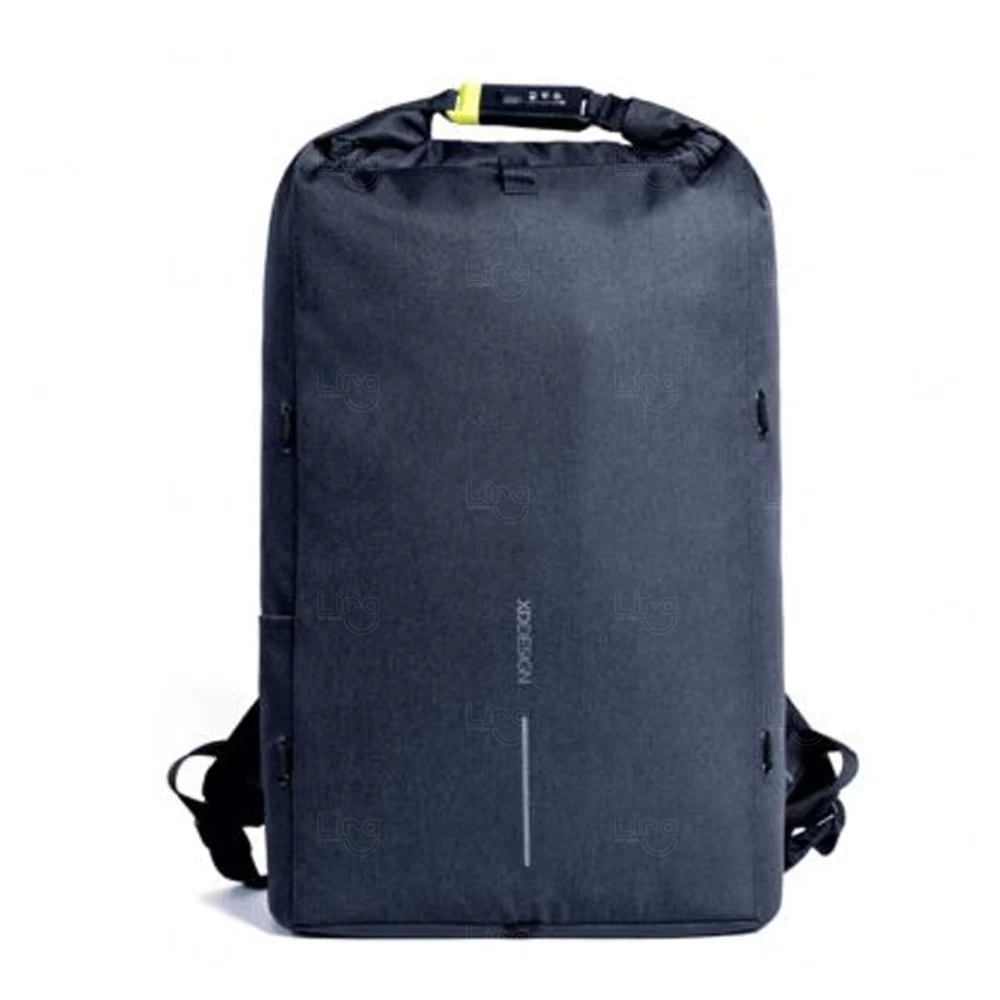 Mochila Antifurto Resistente à água Personalizada Azul
