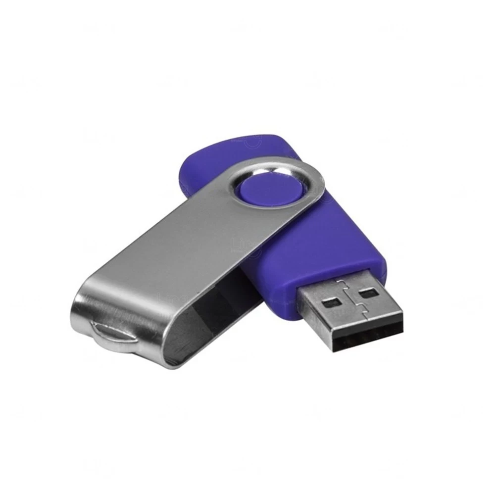 Pen Drive Tampa Giratória 32GB Personalizado 