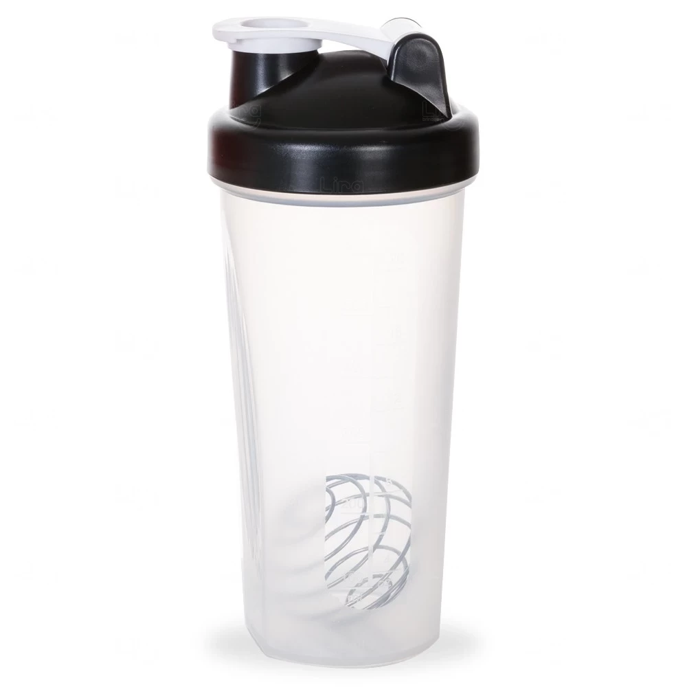 Coqueteleira com Misturador 600ml Personalizada Preto