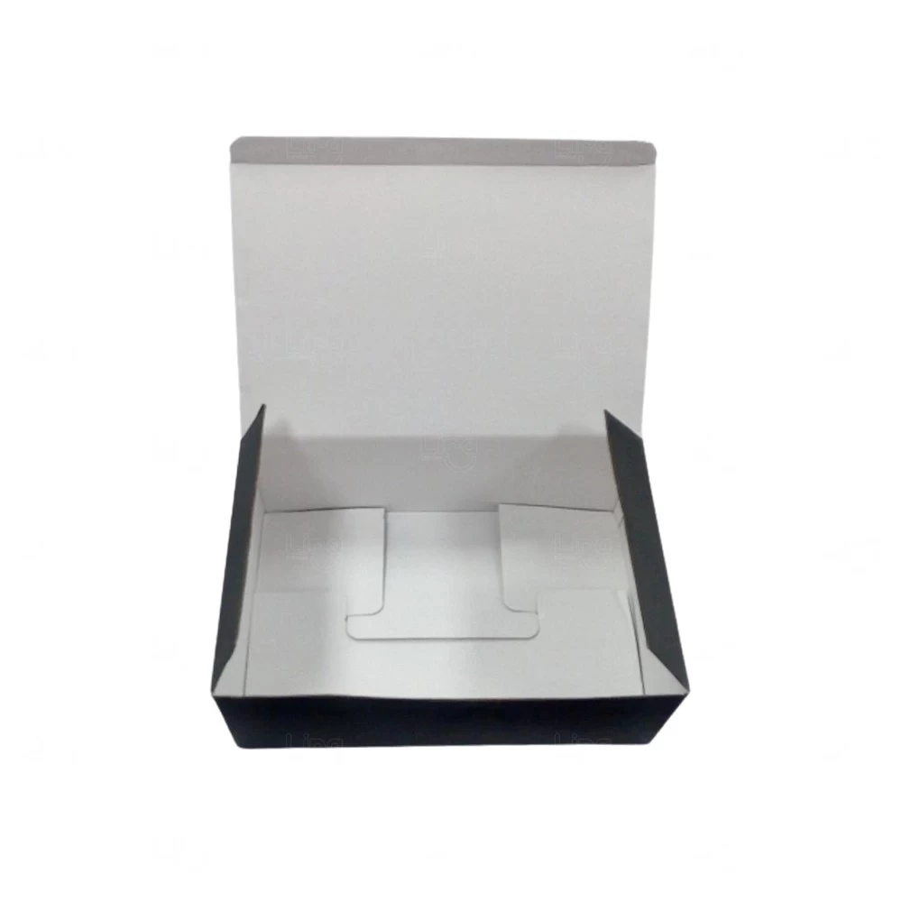 Caixa em Papelão Preta Fosca 30x23x13 cm Personalizada 