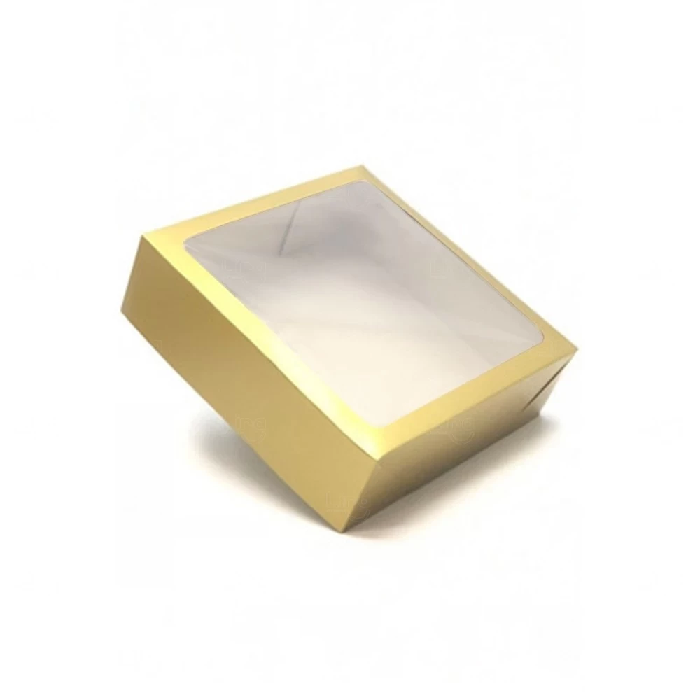 Caixa com Visor para Brinde Corporativo - 20 x 20 x 6 cm 